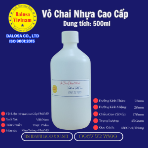 Vỏ Chai Nhựa 500ml Sản Phẩm Tiện Lợi Để Chứa Chất Lỏng