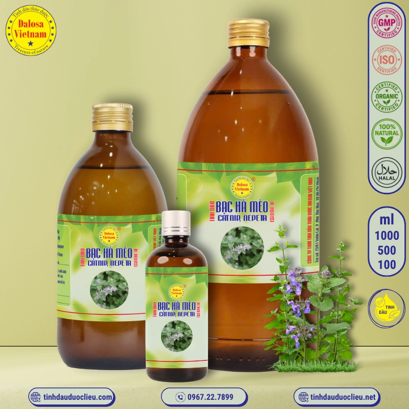 Tinh Dầu Bạc Hà Mèo - Catnip Essential Oil 2 tinh dau bac ha meo – catnip essential oil