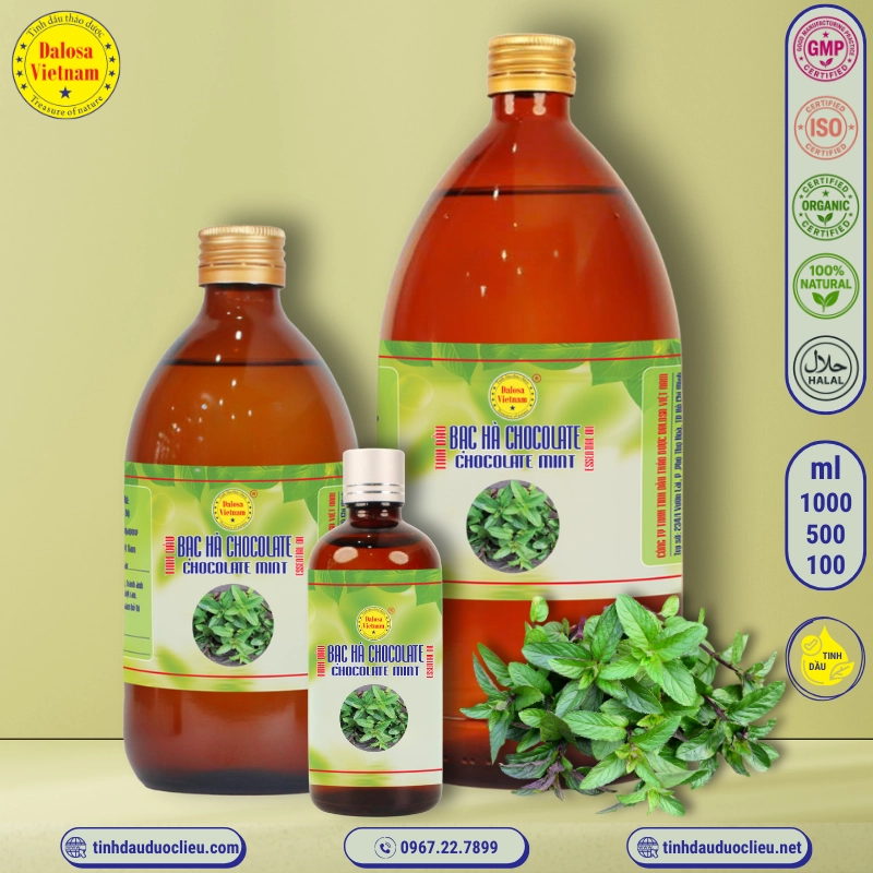 Tinh Dầu Bạc Hà Socola - Socola Mint Essential Oil 1 tinh dau bac ha socola bac ha chocolate – socola mint chocolate mint essential oil