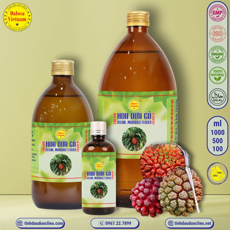 Tinh Dầu Hoa Dứa Gỗ - Kewra Essential Oil 2 tinh dau hoa dua go kewra pandamus flower essential oil