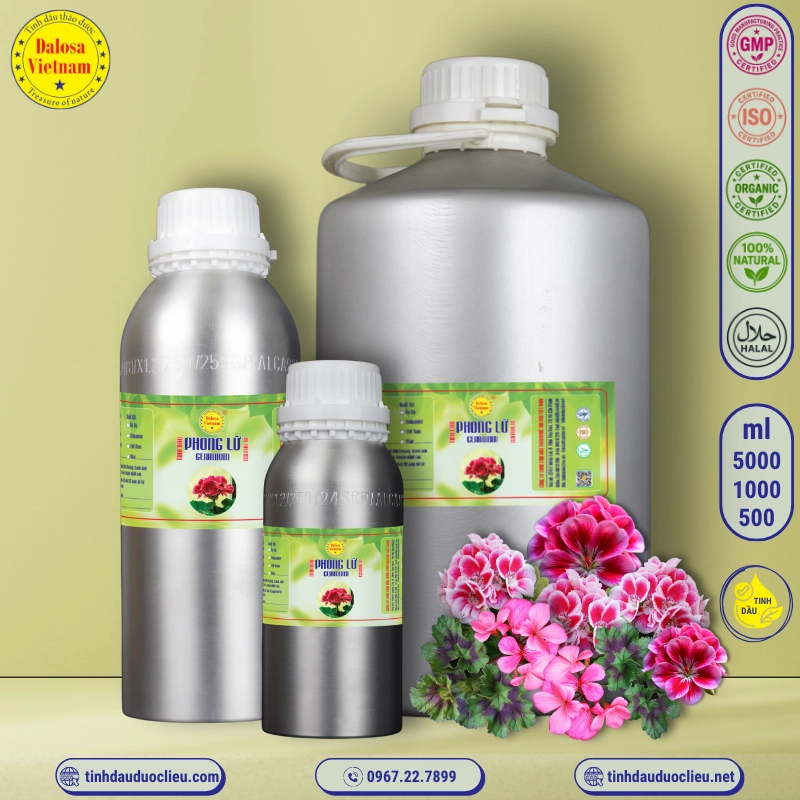 Tinh Dầu Phong Lữ - Geranium Essential Oil 2 tinh dau phong lu geranium pelargonium gravellens essential oil 2