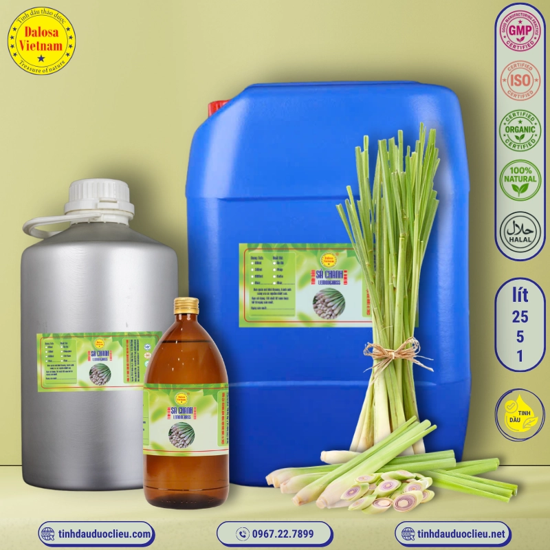 Tinh Dầu Sả Chanh - Lemongrass Essential Oil 1 tinh dau sa chanh lemongrass cymbopogon flexuosus essential oil 3