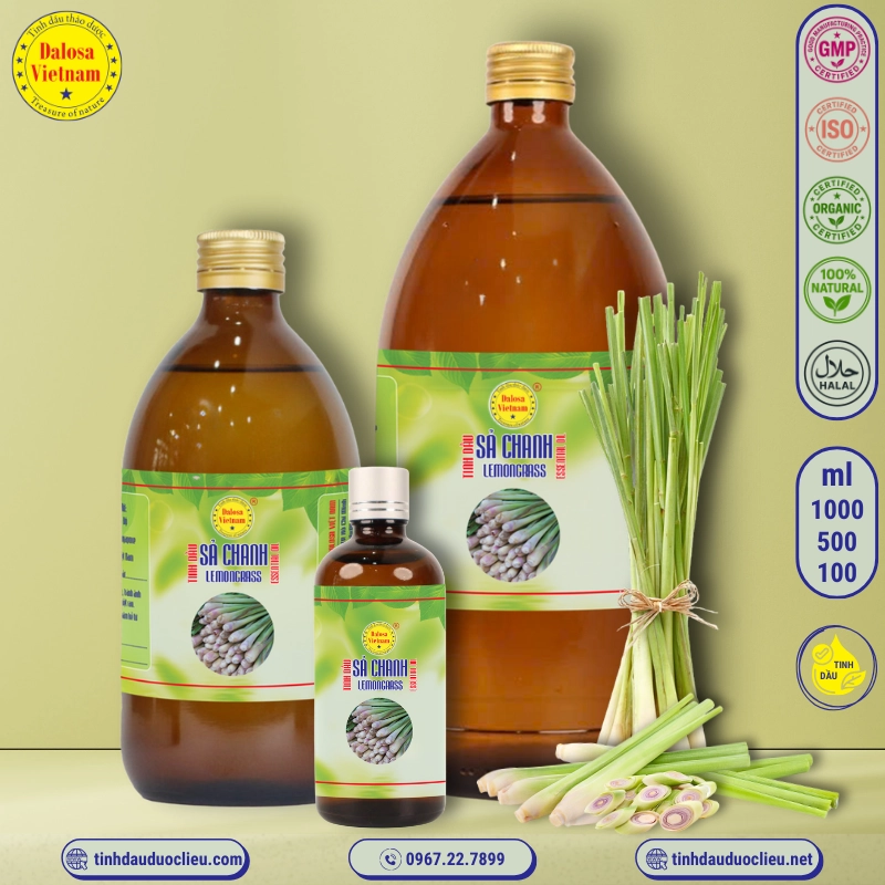 Tinh Dầu Sả Chanh - Lemongrass Essential Oil 2 tinh dau sa chanh lemongrass cymbopogon flexuosus essential oil
