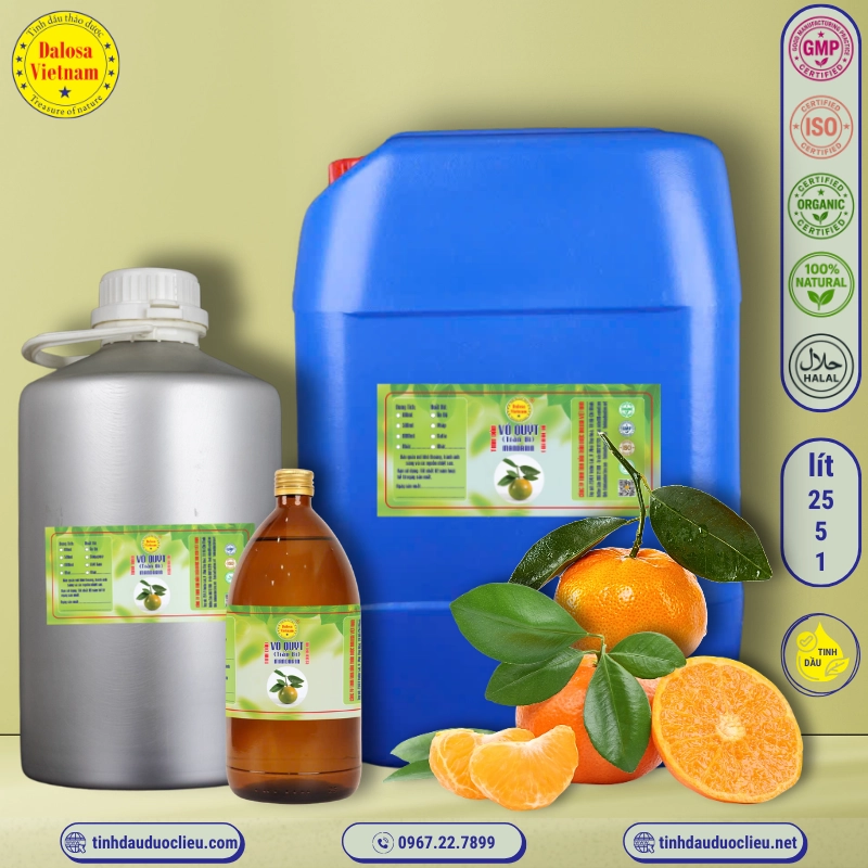 Tinh Dầu Vỏ Quýt - Trần Bì - Mandarin Essential Oil 1 tinh dau vo quyt tran bi mandarin citrus reticulata essential oil 3